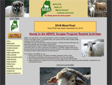 Tablet Screenshot of mainesheepbreeders.com